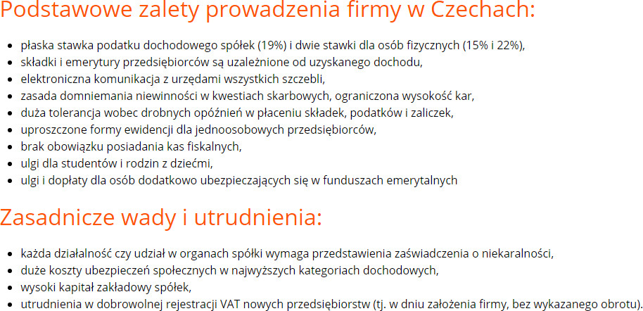 Firma W Czechach: Proste Podatki, Ale Nawet 5 Tys. Zł Na Zus - Mambiznes.pl